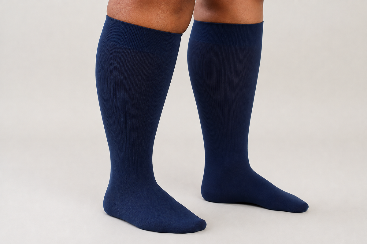 Bas de compression graduée bambou mollet large – 15-20 mmHg | Velori