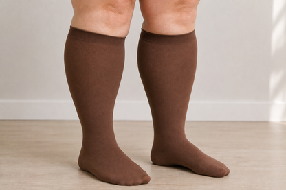 Bas de compression graduée bambou mollet large – 15-20 mmHg | Velori